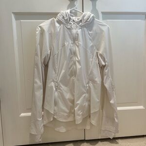 Lululemon Women's White Hooded Jacket